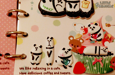 kawaii japan stickers, crux panda paradise, puff puffy