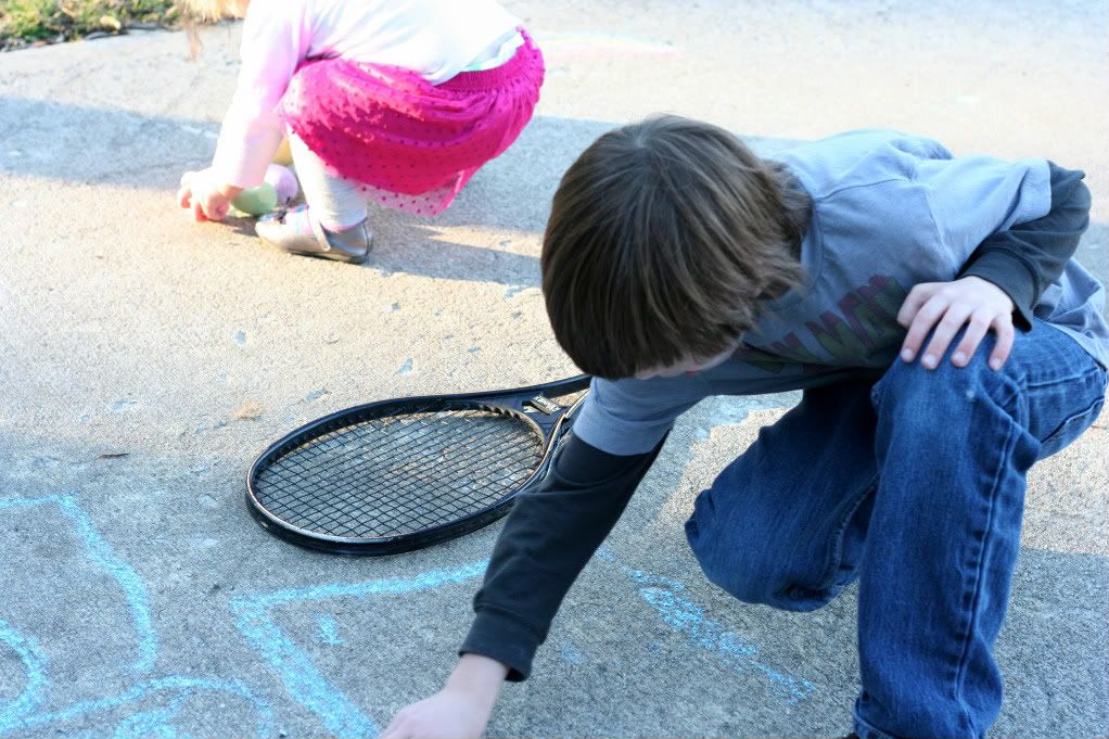 Chalk drawing