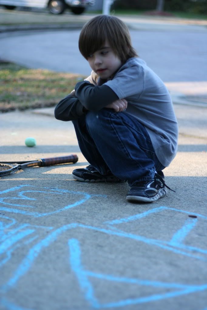 Aidan's chalk drawing