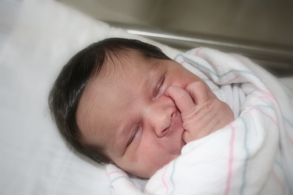 Lorelai on the day she was born