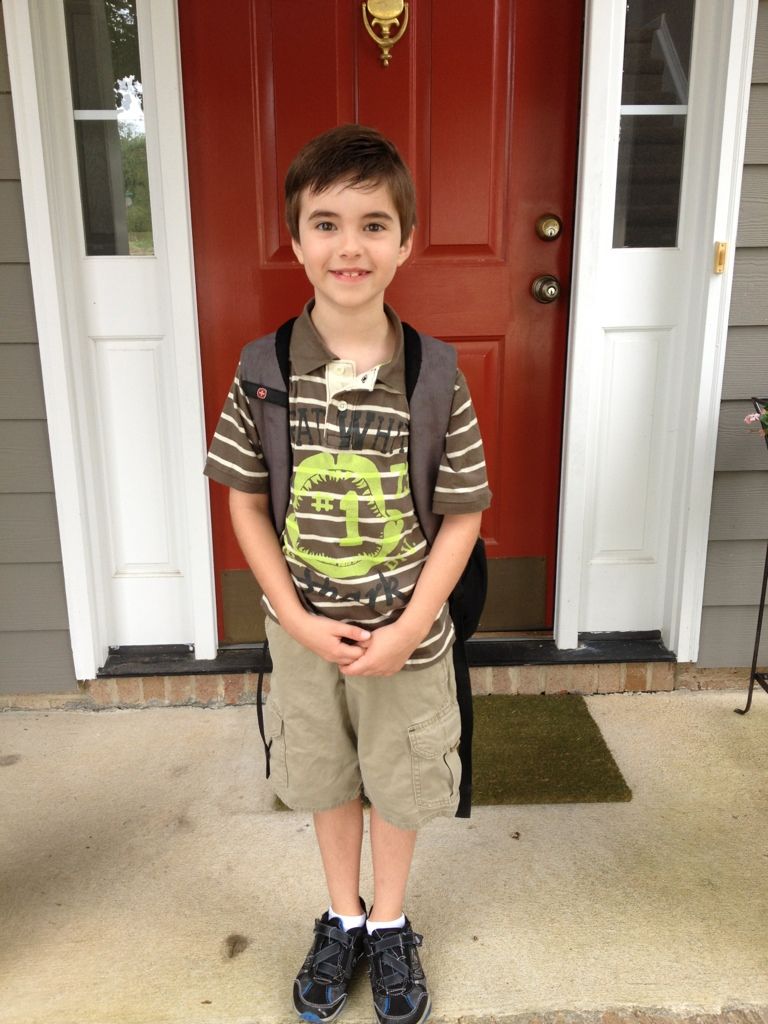Aidan's first day of 3rd grade
