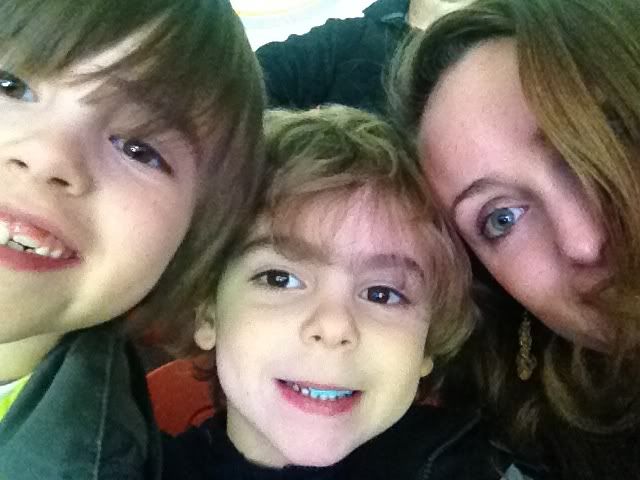 being silly at the Hurricanes hockey game