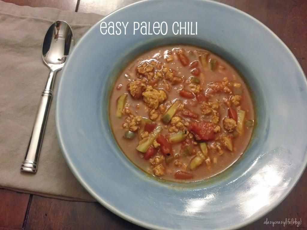 {A Lazy Crazy Life} Easy Paleo Chili whole30 