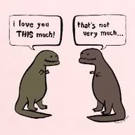 t-rex loves you very much