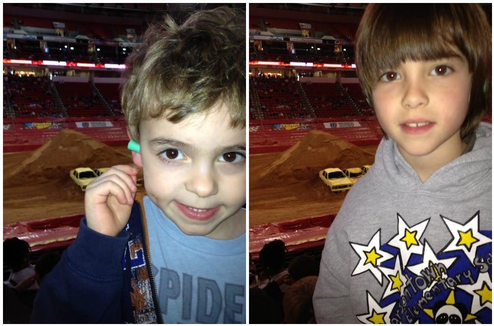 Ear plugs at monster jam