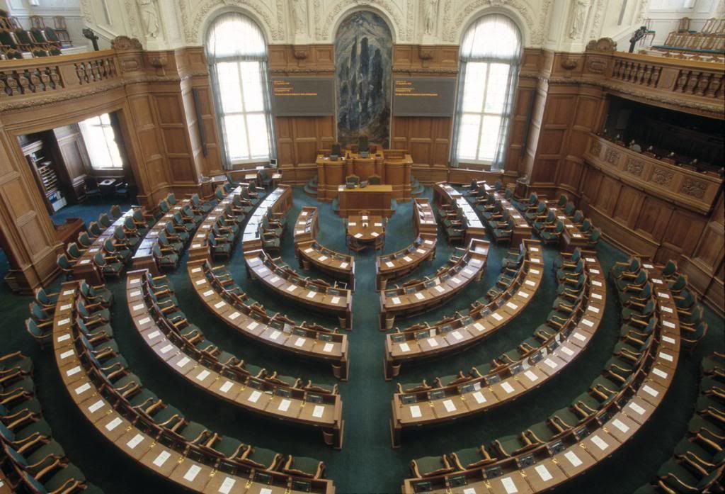 Inside 'The Folketing', the National Parliament of Denmark