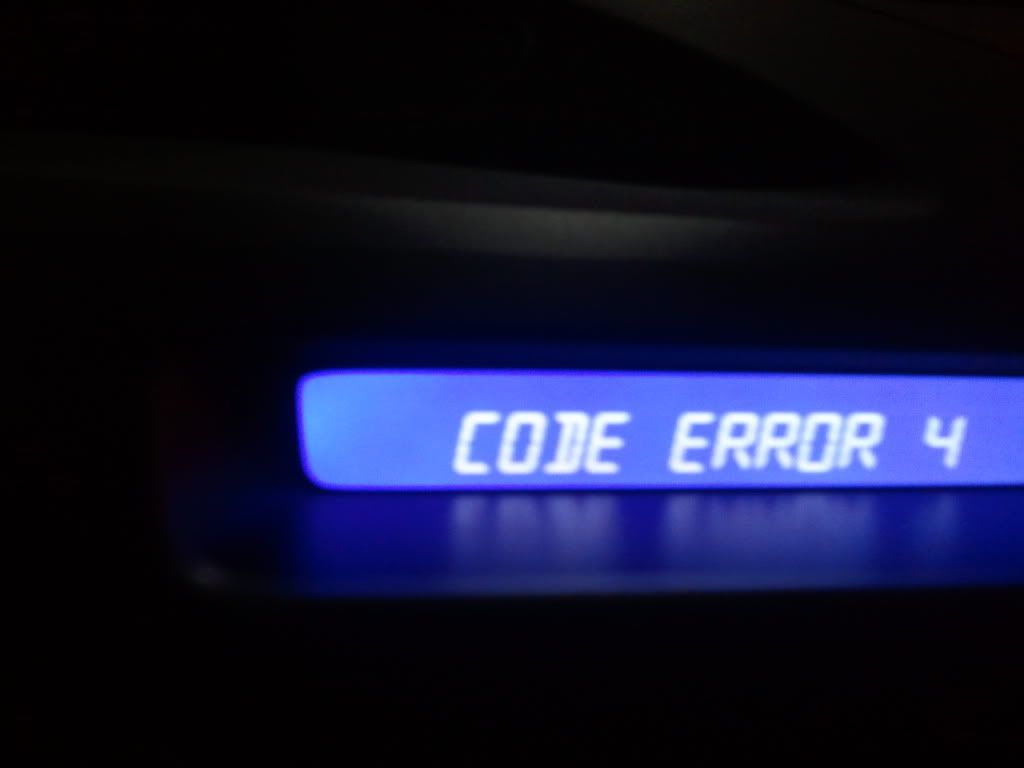 2002 Honda civic radio code error #4