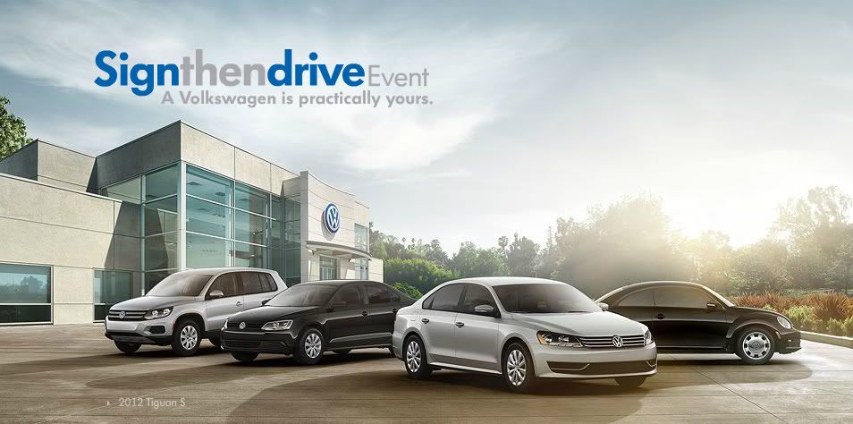 Volkswagen Sign Then Drive Event at Betten Imports