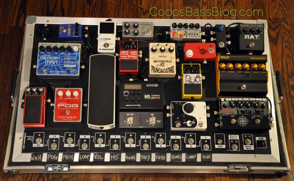 My new true bypass pedalboard from