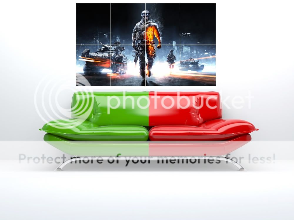 Battlefield 3 Giant Wall Art Poster 47x 34 XBOX PS3