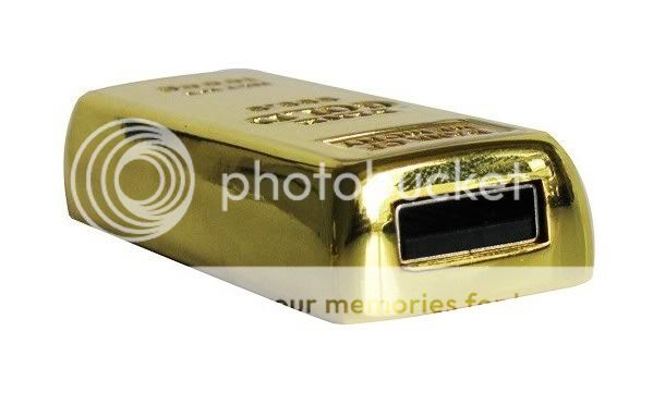 Hot Free Ship New Gold Bar USB Flash Memory Drive Stick 4GB 8GB 16GB 