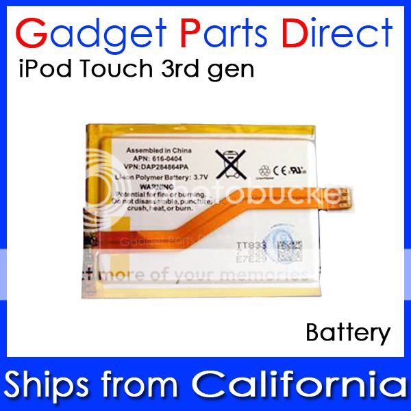 iPod Touch 3rd Generation Replacement Battery for 16gb, 32gb, 64gb