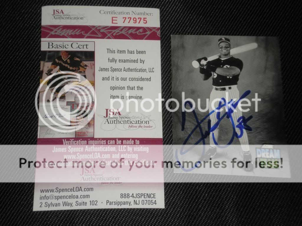 FRANK THOMAS 1992 SCORE DREAM TEAM SIGNED CARD #893  