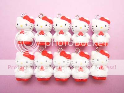 10 Hello Kitty Pendant / Charm (27G) APD0150 wholesale  